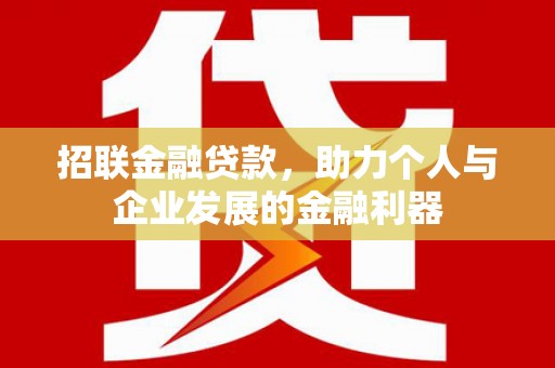 金州新区招联金融贷款，助力个人与企业发展的金融利器