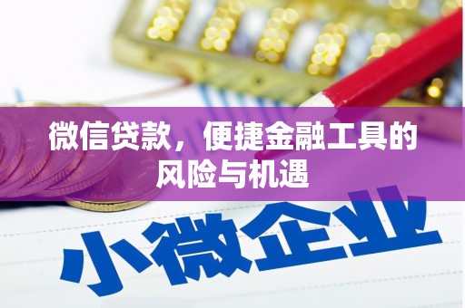安多微信贷款，便捷金融工具的风险与机遇