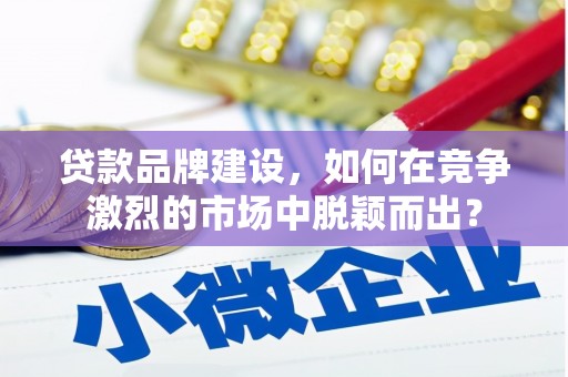 涉县贷款品牌建设，如何在竞争激烈的市场中脱颖而出？
