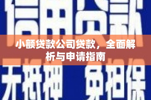 甘南小额贷款公司贷款，全面解析与申请指南