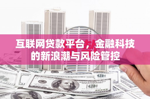 文山互联网贷款平台，金融科技的新浪潮与风险管控