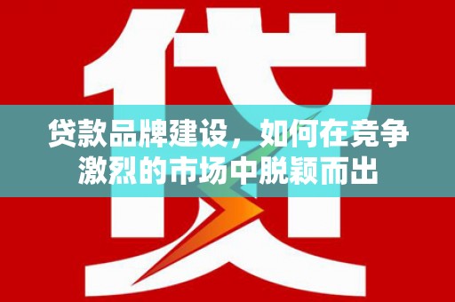当雄贷款品牌建设，如何在竞争激烈的市场中脱颖而出