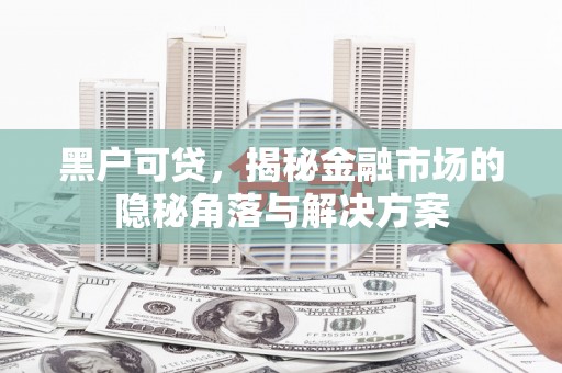 安化黑户可贷，揭秘金融市场的隐秘角落与解决方案