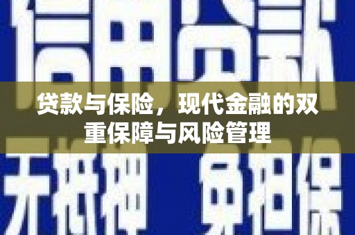 茂南贷款与保险，现代金融的双重保障与风险管理