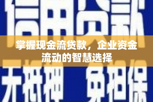 松滋掌握现金流贷款，企业资金流动的智慧选择