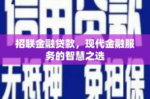龙州招联金融贷款，现代金融服务的智慧之选