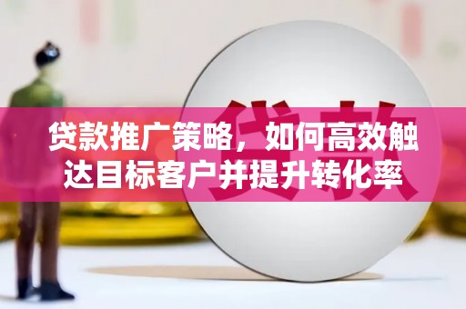 南阳贷款推广策略，如何高效触达目标客户并提升转化率