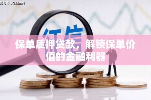 清苑保单质押贷款，解锁保单价值的金融利器
