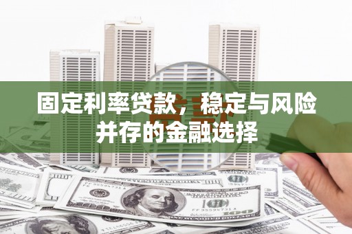 盘县固定利率贷款，稳定与风险并存的金融选择