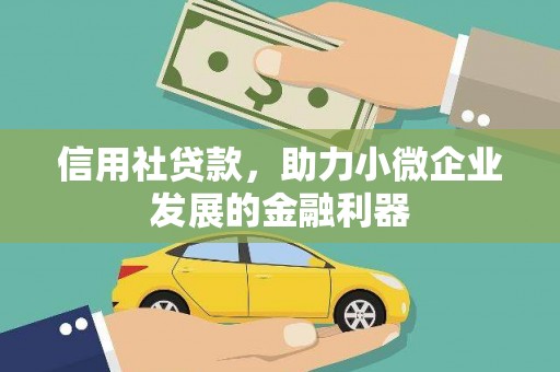 龙潭信用社贷款，助力小微企业发展的金融利器