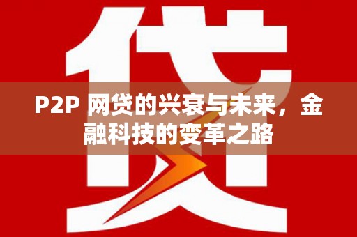 三亚P2P 网贷的兴衰与未来，金融科技的变革之路