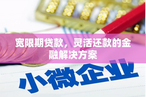 民勤宽限期贷款，灵活还款的金融解决方案