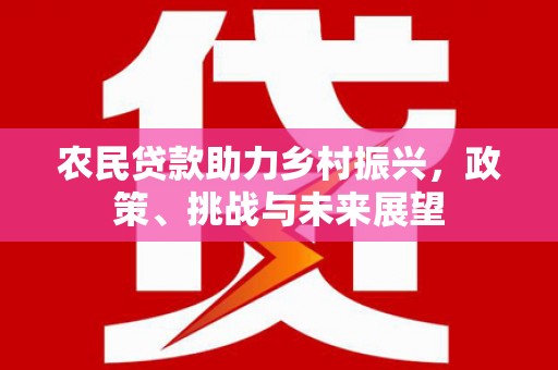 盘县农民贷款助力乡村振兴，政策、挑战与未来展望