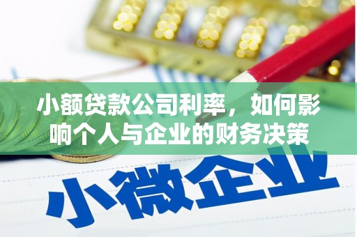 镇原小额贷款公司利率，如何影响个人与企业的财务决策