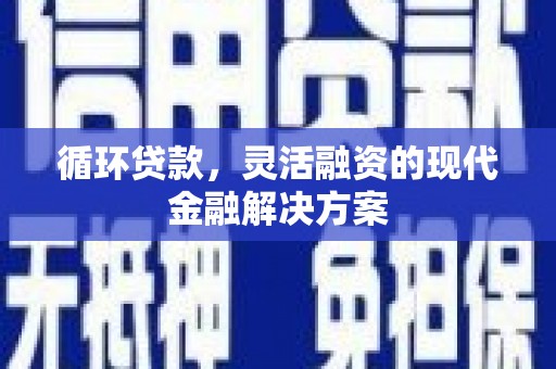 阳城循环贷款，灵活融资的现代金融解决方案