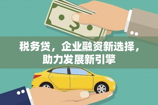 祁阳税务贷，企业融资新选择，助力发展新引擎