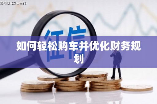 天峻如何轻松购车并优化财务规划