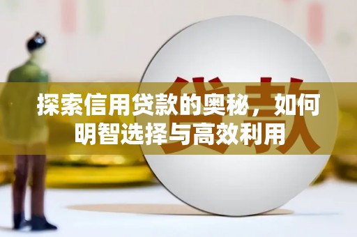 田尾探索信用贷款的奥秘，如何明智选择与高效利用