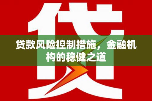 沧县贷款风险控制措施，金融机构的稳健之道
