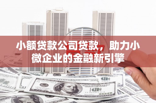 峨边小额贷款公司贷款，助力小微企业的金融新引擎